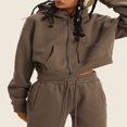 thumbnail image 2 of MesaSe Sweat à Capuche à Manches Longues pour Femmes, 2 of 3