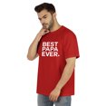 thumbnail image 4 of Inkmeso T-Shirt à Col Rond pour Hommes avec Imprimé Graphique Best Papa Ever.€ T-Shirt pour la Fête des Pères, 4 of 7