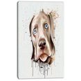 thumbnail image 2 of Cute Dog Portrait Watercolor - Oversized Animal Wall Art, 2 of 3