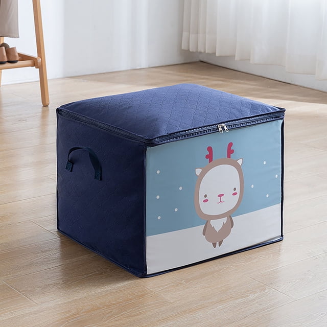 TopLLC Foldable Storage Bag Clothes Blanket Quilt Closet Sweater Organizer Box Pouch