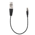 thumbnail image 2 of Copper XLR Cable Cord, Mini XLR 3Pin To XLR, Female To Female For SLR Camera, 2 of 8