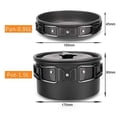 thumbnail image 3 of Camping Hiking Cookware Set Outdoor Portable Picnic Cookware Kit Aluminum Oxide Pot Frying Pan Set Travel Cooking Accessories, 3 of 8