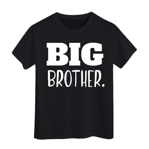 FhsagQ The 7th Of July Big Shirt for Toddler Promoted to Big Announcement Baby Boys Toddler Boys Spring The 7th Of July T shirts 18-24 Months Boy Summer shirts Size 14 Black 6-7 Years
