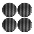 thumbnail image 1 of Unique Bargains Carbon Fiber Style Car Emblem Wheel Rim Center Hub Cap Sticker Clear Resin 4pcs, 1 of 4