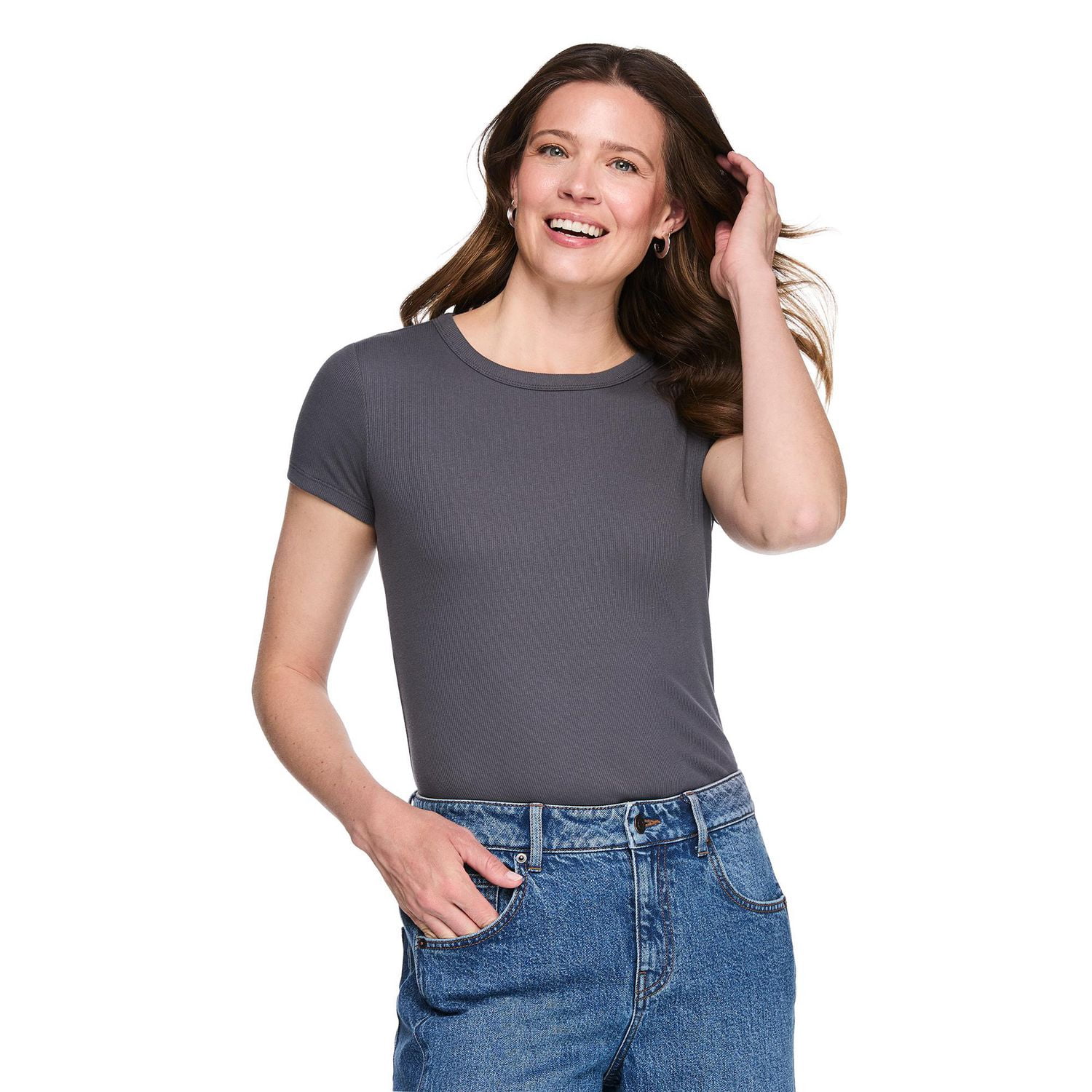 George Women's Rib Crew-Neck T-Shirt