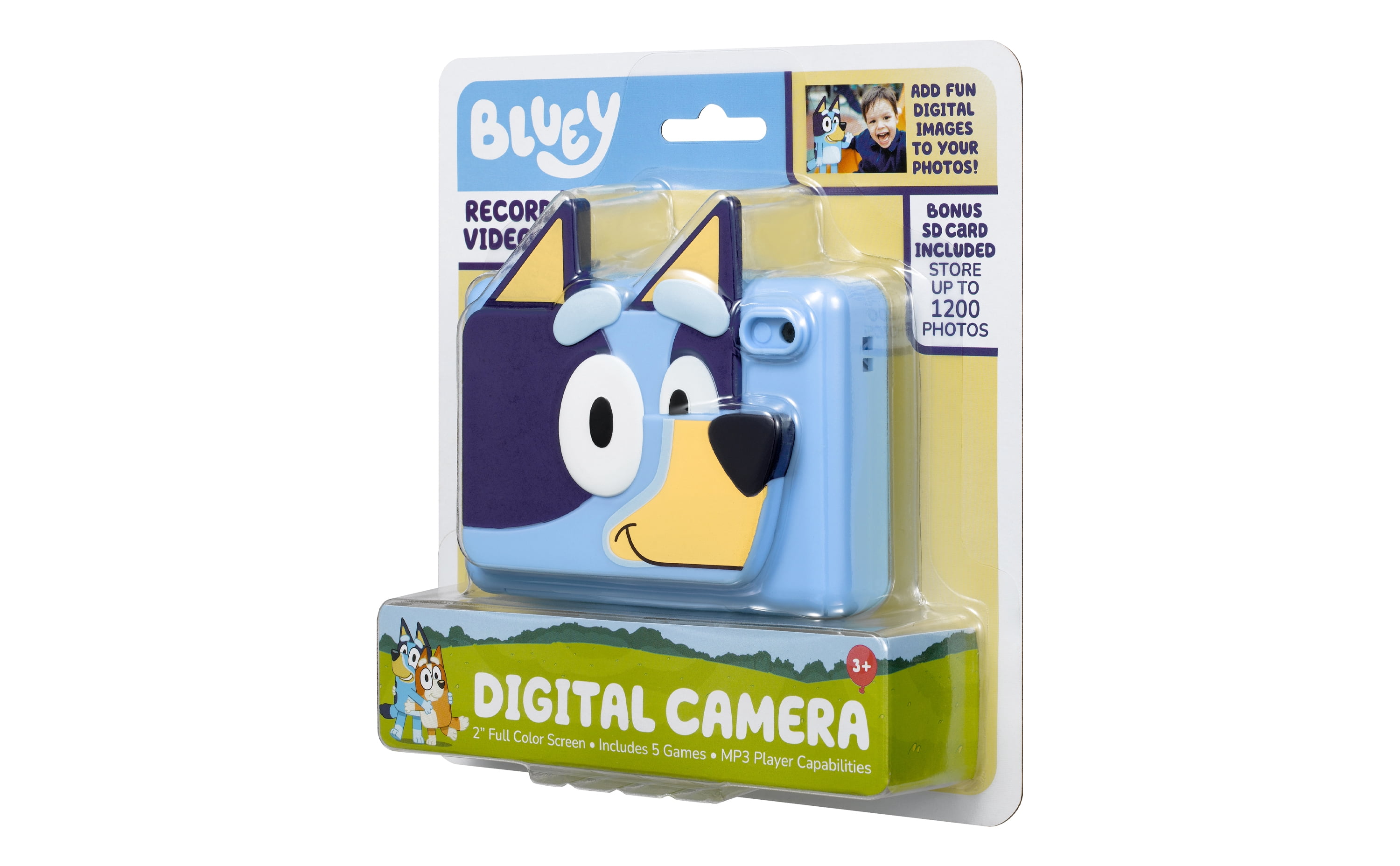 eKids Bluey Digital Camera for Kids with SD Card and Built-in Digital Stickers