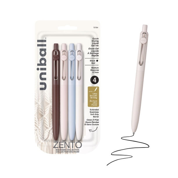 uniball™ Zento Retractable Liquid Gel Pens, 0.7mm Medium Point
