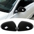 thumbnail image 4 of Rearview Mirror , ABS Plastic Left Right Exterior Protector Wing Mirror Cover Wear Resistant Bendable  For Car Glossy Black, 4 of 8