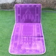 thumbnail image 4 of Folding Meditation Mat Prayer Rug Mat Carpet Folding Prayer Carpet Mat Men Meditation Portable Mat for Home Decor Amaranth, 4 of 9