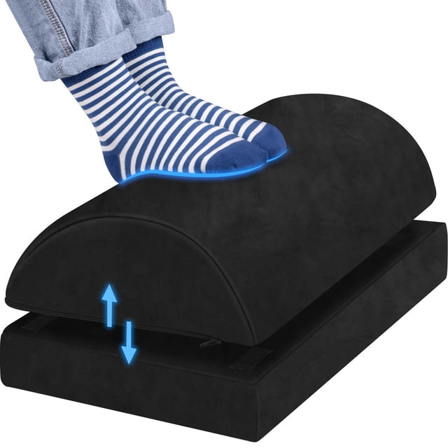 YAOMOBB Adjustable Height Footrest Pillow Adjustable Foot Rest Pillow Comfortable Hip Pain Relief Solution for Work with Washable Cover