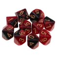 thumbnail image 4 of 10 Pcs D10 16mm pour Amis, Famille, Cadeaux de Jeu Rouge, 4 of 8