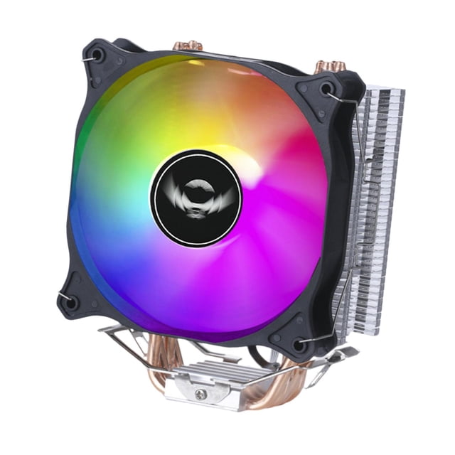 Bunblic Air Cooling Fan Silent Computer Fan Heatsink Hydraulic Bearing High Performance Professional Reliable with Colorful Light Single Fan