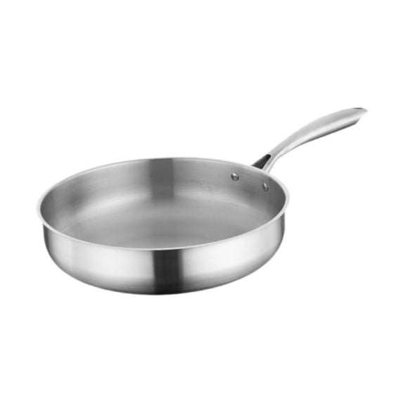 Siruishop Frying Pan Induction Cookware Stirring Steak Pan for Kitchen Gas Stoves Home 24cm