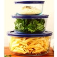 thumbnail image 4 of Lids For Pyrex And Anchor Round Glass Containers Works (2-Cups, Blue - 4 PACK), 4 of 6