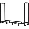 thumbnail image 2 of Firewood Rack Outdoor ft Heavy Duty Logs Holder for Indoor Fireplace Metal Wood Pile Storage Stacker Organizer Matte, 2 of 7
