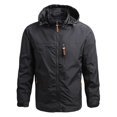 thumbnail image 1 of SHIXIAOO Veste Homme Automne et Hiver à Capuche Détachable Haut Mince Extérieur 3x Veste Doublée, 1 of 3