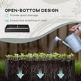 thumbnail image 4 of Outsunny Raised Garden Bed with 2 Trellis Tomato Cages, Black, 4 of 9