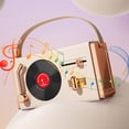 thumbnail image 2 of RXIRUCGD Haut-Parleur Stéréo Sans Fil Haut-Parleur Bluetooth Rétro avec Puce à Réduction de Bruit Intégrée, Design Élégant et Vintage Haut-Parleur Bluetooth Portable pour Maison Bureau Extérieur, 2 of 8