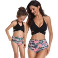 thumbnail image 4 of Girls Swimsuit High Waisted Two Pieces Bikini Set Swimwear Bathing Suits, 4 of 7