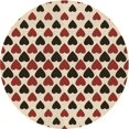 thumbnail image 1 of Ahgly Company Tapis de Zone Rond Lavable en Machine Intérieur Transitionnel Pêche Orange Profond, 3 Pieds Rond, 1 of 7