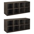 thumbnail image 1 of ClosetMaid 5081 Poste de Rangement pour Chaussures de Garde-Robe à 8 Boîtes, Espresso (Lot de 2), 1 of 8