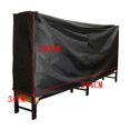 thumbnail image 1 of 8ft Firewood Cover Waterproof Lumber Log Rack Outdoor Storage Holder Cover 244*34*100cm Oxford Cloth Dust Prevention Fabric, 1 of 9