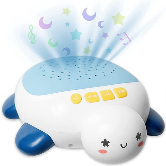 PENGXIANG Musical Turtle Toys for Babies  Electronic Toys with Sound and Projecting Stars Nightlight  for Toddler Girls Boys 1+