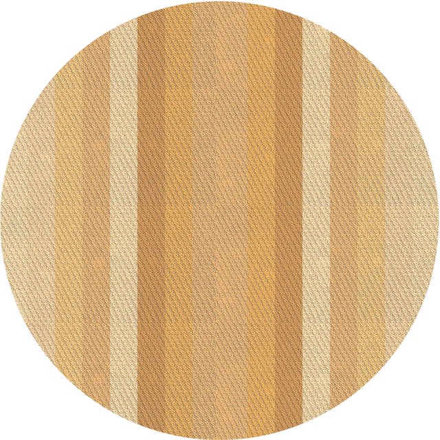 Ahgly Company Tapis Rond Lavable en Machine Intérieur Transitionnel Orange, 7 Pieds Rond