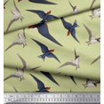 thumbnail image 3 of Soimoi Tissu Satin Modal Beige Imprimé Pic Volant par Yard 42 Pouces de Large, 3 of 3