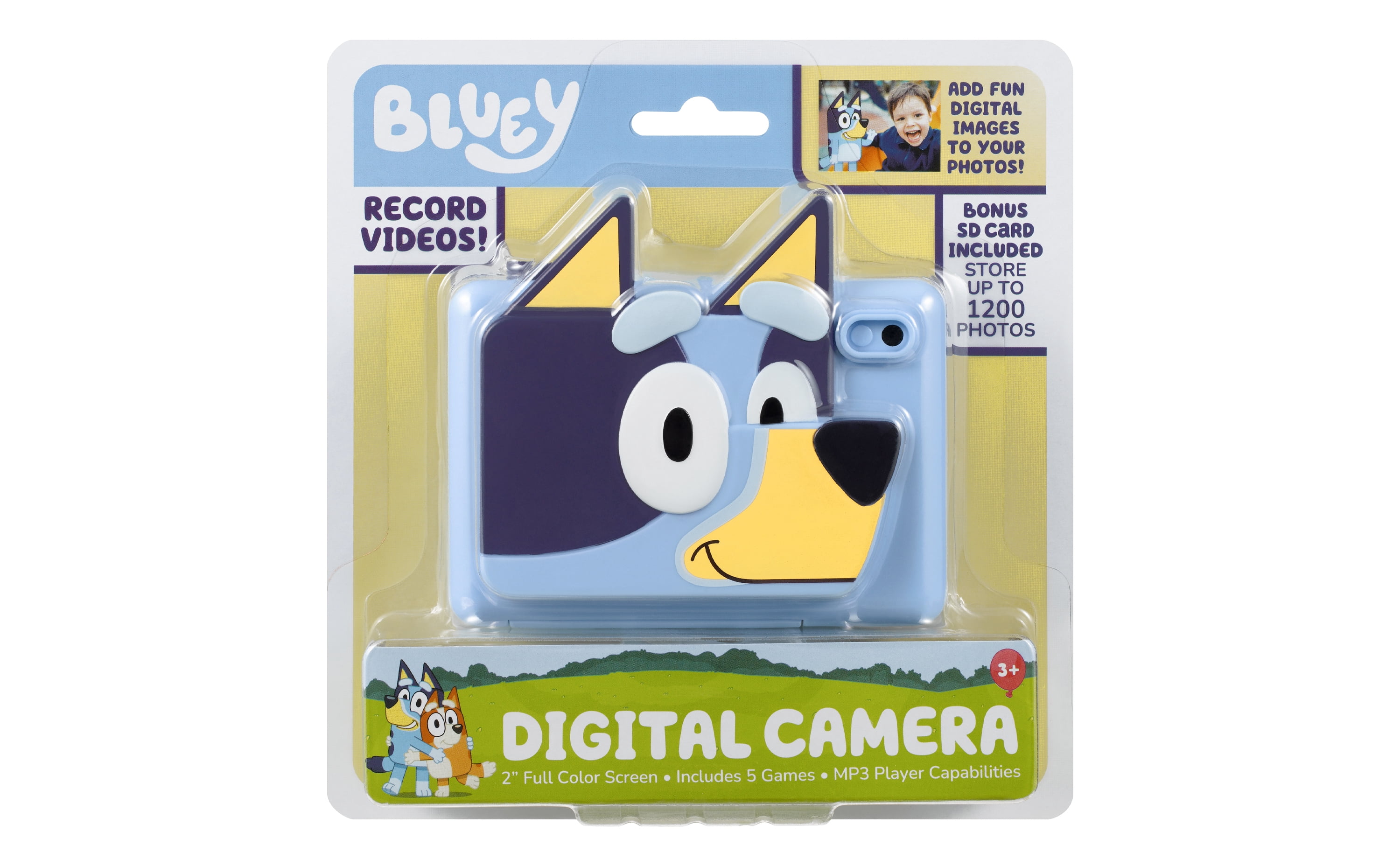 eKids Bluey Digital Camera for Kids with SD Card and Built-in Digital Stickers