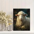 thumbnail image 2 of Fluffy Sheep Portrait Canvas Wall Art 15.75x11.81 Inches, 2 of 8