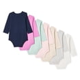 thumbnail image 2 of George Infants' Gender Inclusive Long-Sleeve Bodysuit 7-Pack, 2 of 2
