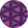 thumbnail image 1 of Ahgly Company Machine Washable Indoor Square Transitional Dark Orchid Purple Area Rugs, 3' Square, 1 of 7