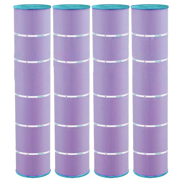 Hurricane Filters HF7482-04P Platinum Purple Pool Filter Cartridge for Unicel C-7482, Filbur FC-0820, Jandy Industries CL580, CV580, and More, 4-Pack
