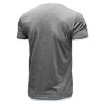 thumbnail image 3 of Black Muscle Shirt men Short-Sleeve Beefy Muscle Basic Solid Pure Color Blouse Tee Shirt Top, 3 of 5