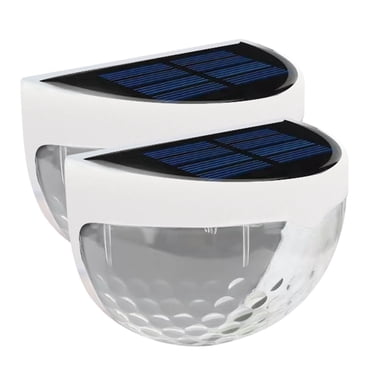 Rbaofujie Solar Lights Solar Fence Lights- Solar Powered Outdoor Fence Lighting for Fence Step Stair Post Wall Outdoor Solar Lights