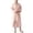 Pink, variant on Mens Terry Cloth Kimono Robe Lightweight Soft Long Bathrobe Sleepwear Loungewear with Pockets