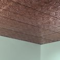 thumbnail image 2 of Fasade 2ft x 2ft Decorative Vinyl Ceiling Panel, Antique Bronze, 5 Pack, 2 of 5