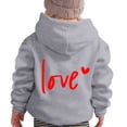 thumbnail image 3 of FAOWME Sweat à Capuche à Manches Longues pour Enfants Imprimé Lettres Léger Gris 8-9 Ans, 3 of 6