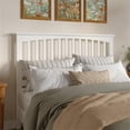 thumbnail image 2 of Pemberly Row Tête de Lit en Bois Mission Grand Lit, Blanc, 2 of 6