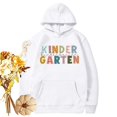 thumbnail image 1 of RXIRUCGD Ladies' Casual Hooded Sweatshirt Jacket, White, Size: M, 1 of 4