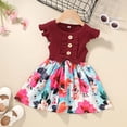 thumbnail image 1 of LSLJS Robe pour Tout-Petits Enfants Bébés Filles Robe d'Été de Plage Col Rond Sans Manches Tenue Décontractée Robe Soleil Robe, 1 of 8
