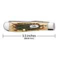 thumbnail image 3 of Peach Seed Jig Amber Bone Mini Trapper, 3 of 5