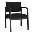 thumbnail image 1 of Fauteuil d'Invité en Acier Lenox pour Réception, Salle d'Attente, Soins de Santé / Acier Noir / Noir, 1 of 1