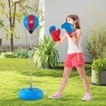 thumbnail image 4 of Costway Boxing Punching Bag with Height Adjustable Stand Boxing Gloves Adults Blue, 4 of 10