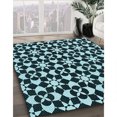 thumbnail image 3 of Ahgly Tapis Rectangulaire Lavable en Machine Intérieur Transitionnel Vert Sarcelle Profond, 2 Pieds x 3 Pieds, 3 of 7