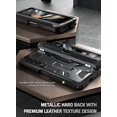 thumbnail image 2 of Poetic Spartan Case for Samsung Galaxy Z Fold 4, Full Body Rugged Case with Kickstand, Metallic Gun Metal, 2 of 6
