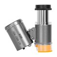 thumbnail image 1 of Dvkptbk 60 Times Microscopic Magnifying Glass Jewelry Led Lamp Uv Banknote Inspection Portable Pocket Microscope Identification Antique Jade Tea Magnifying Glass School Supplies on Clearance, 1 of 2