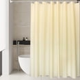 thumbnail image 1 of Maplenight Solid Color Shower Curtain Liner 79 x 71 Inch Waterproof Fabric Bathroom Curtain With Hooks Simple Modern Design For Tub Toilet Closet Polyester Washable Extra Long Yellow, 1 of 6