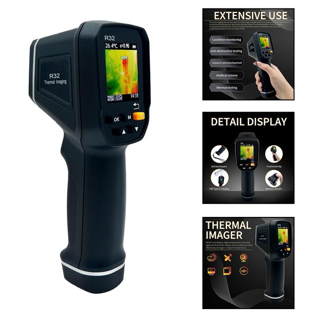 Caméra Thermique Infrarouge Portative pour Imagerie Thermique, Rechargeable par USB